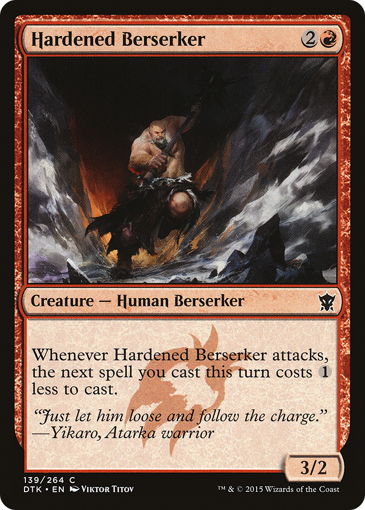 Hardened Berserker (DTK-139) [Dragons of Tarkir] Foil MTG Single Wizards of the Coast