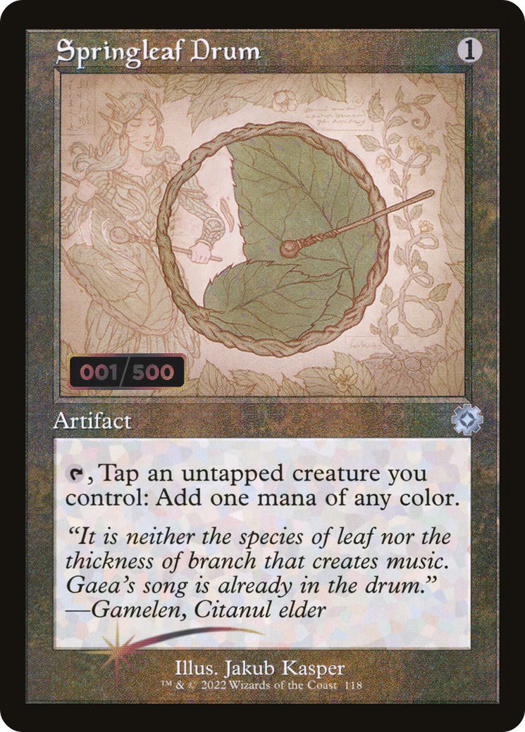 Springleaf Drum (BRR-118Z) [The Brothers' War Retro Artifacts] Foil MTG Single Wizards of the Coast