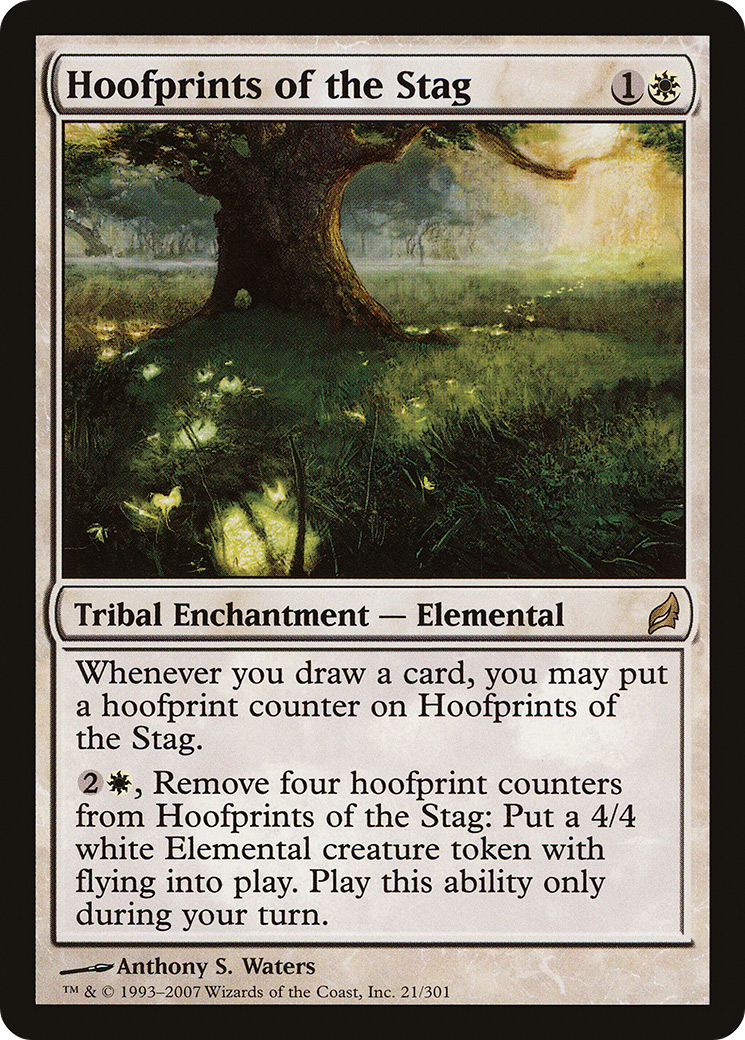 Hoofprints of the Stag (LRW-021) [Lorwyn] Foil MTG Single Wizards of the Coast
