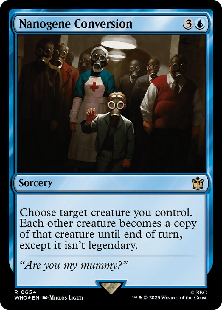 Nanogene Conversion (Surge Foil) (WHO-654) [Doctor Who] Foil MTG Single Wizards of the Coast
