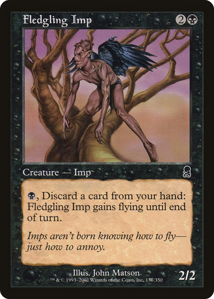 Fledgling Imp (ODY-137) [Odyssey] Foil MTG Single Wizards of the Coast