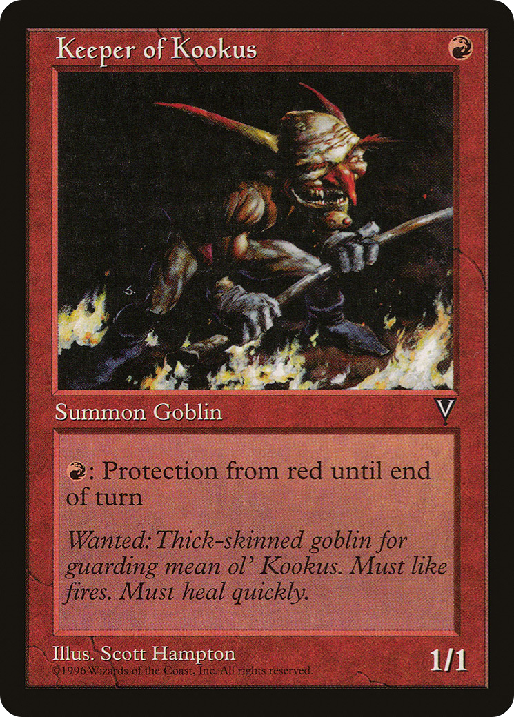 Keeper of Kookus (VIS-085) [Visions] MTG Single Wizards of the Coast