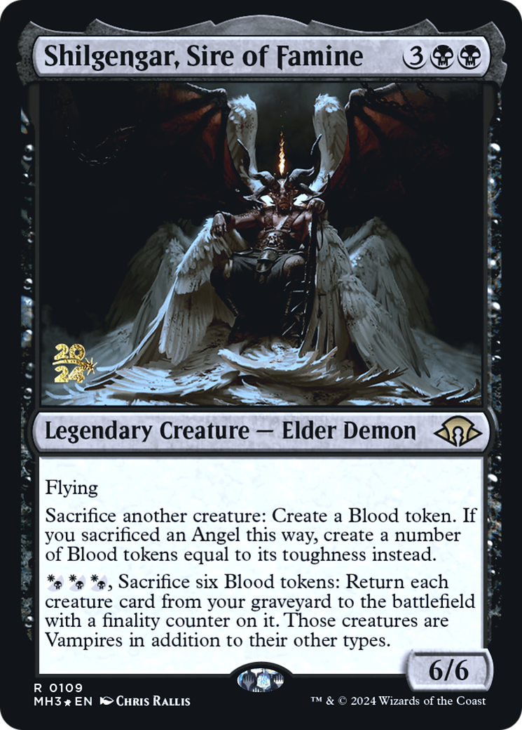 Shilgengar, Sire of Famine (PRE-109) [Modern Horizons 3 Promos] Foil MTG Single Wizards of the Coast