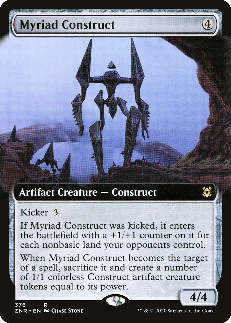 Myriad Construct (ZNR-376) [Zendikar Rising] (Extended Art) Foil MTG Single Wizards of the Coast