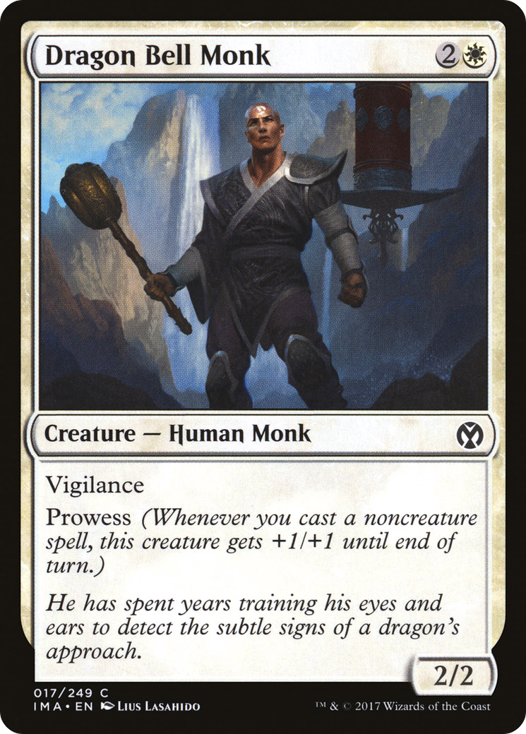 Dragon Bell Monk (IMA-017) [Iconic Masters] MTG Single Wizards of the Coast
