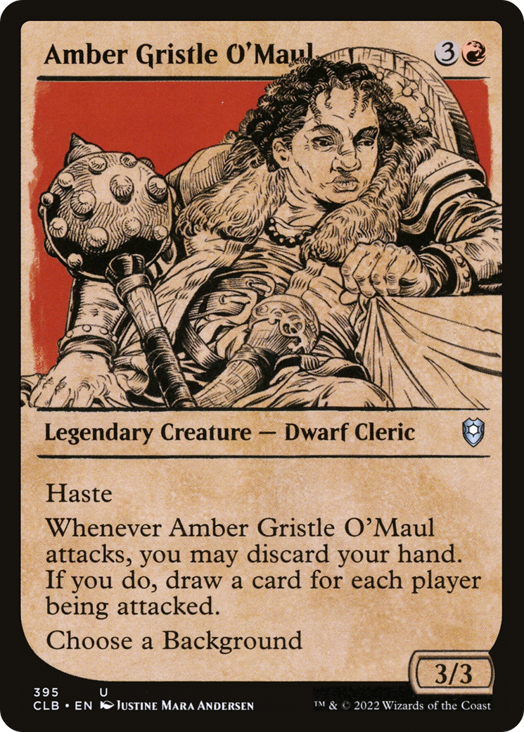 Amber Gristle O'Maul (CLB-395) [Commander Legends: Battle for Baldur's Gate] (Showcase) MTG Single Wizards of the Coast