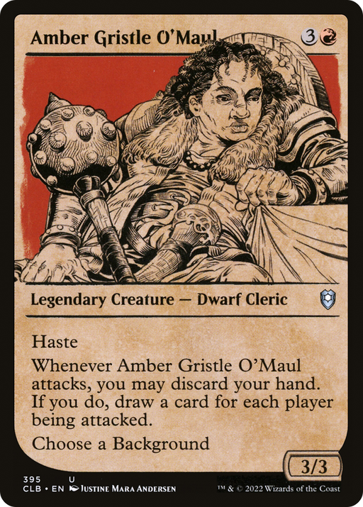 Amber Gristle O'Maul (CLB-395) [Commander Legends: Battle for Baldur's Gate] (Showcase) MTG Single Wizards of the Coast