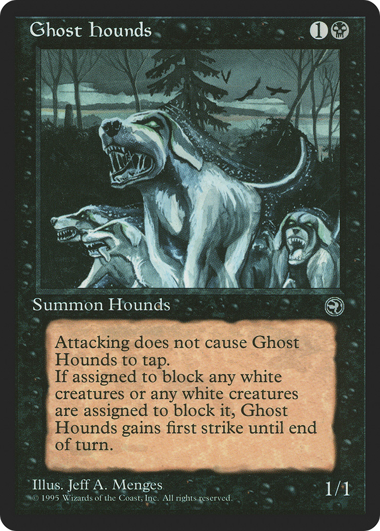 Ghost Hounds (HML-) [Homelands] MTG Single Wizards of the Coast