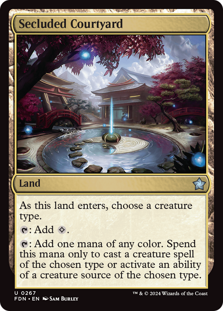 Secluded Courtyard (FDN-267) [Foundations] MTG Single Wizards of the Coast
