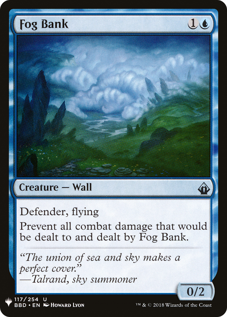 Fog Bank (LIST-117) [Mystery Booster] The List MTG Single Wizards of the Coast