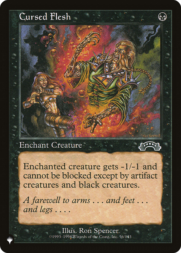 Cursed Flesh (LIST-EXO-56) [Mystery Booster] The List MTG Single Wizards of the Coast