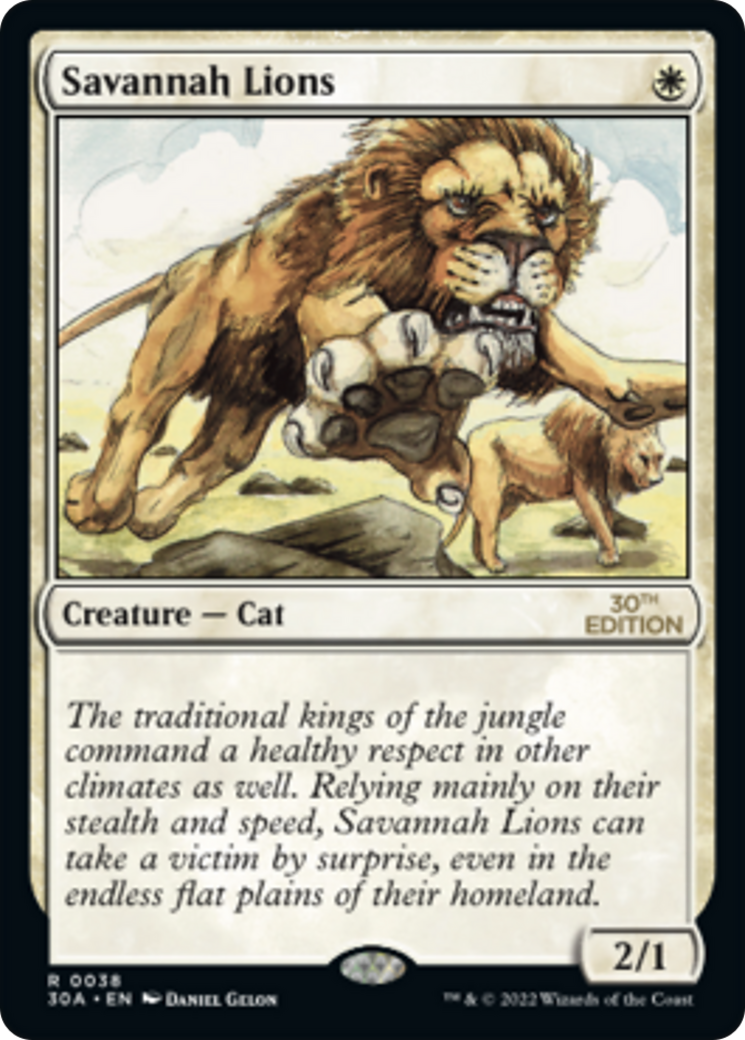 Savannah Lions (30A-038) [30th Anniversary Edition] MTG Single Wizards of the Coast