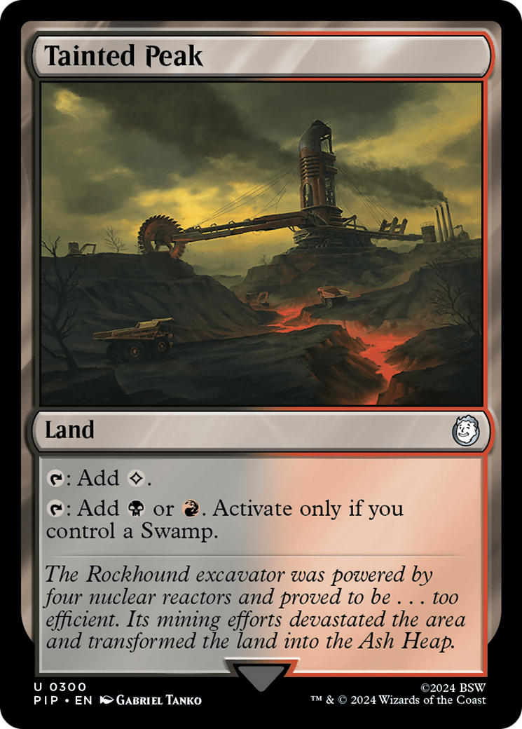Tainted Peak (PIP-300) [Fallout] Foil MTG Single Wizards of the Coast