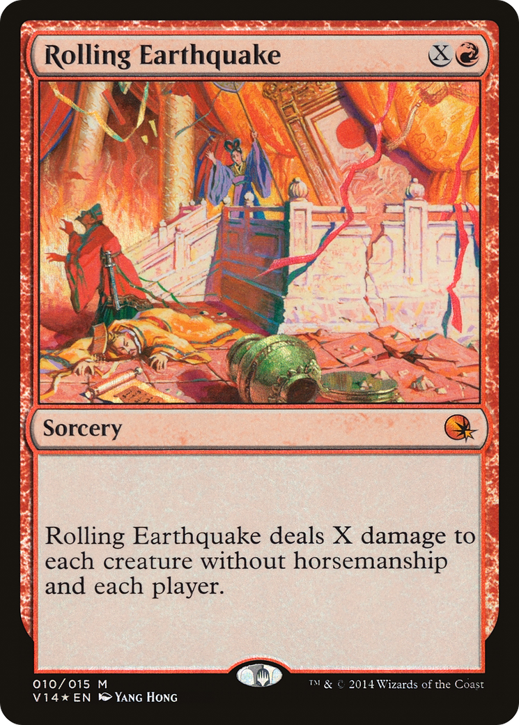 Rolling Earthquake (V14-010) [Misc] From the Vault: Annihilation Foil MTG Single Wizards of the Coast