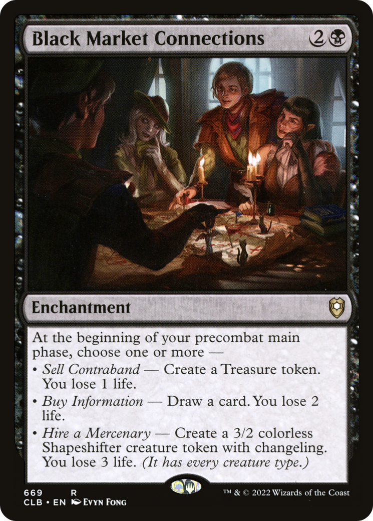 Black Market Connections (CLB-669) [Commander Legends: Battle for Baldur's Gate] MTG Single Wizards of the Coast