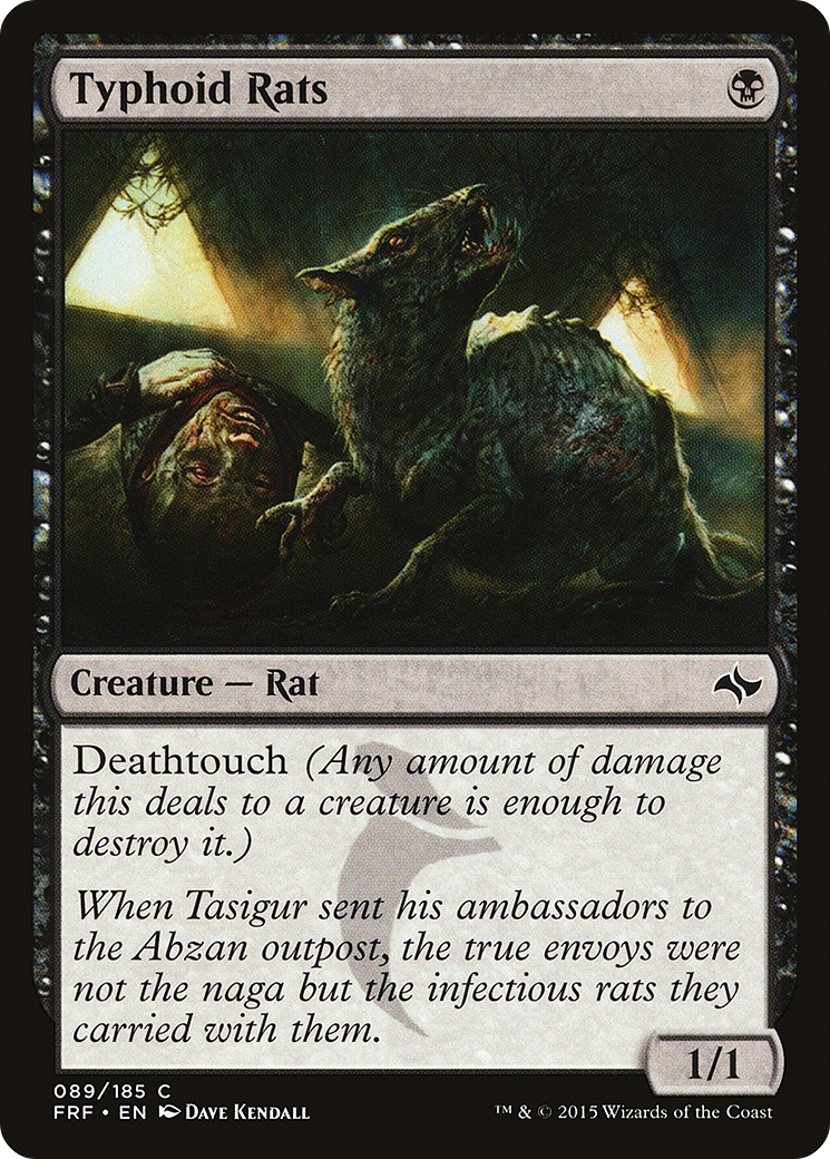 Typhoid Rats (FRF-089) [Fate Reforged] MTG Single Wizards of the Coast