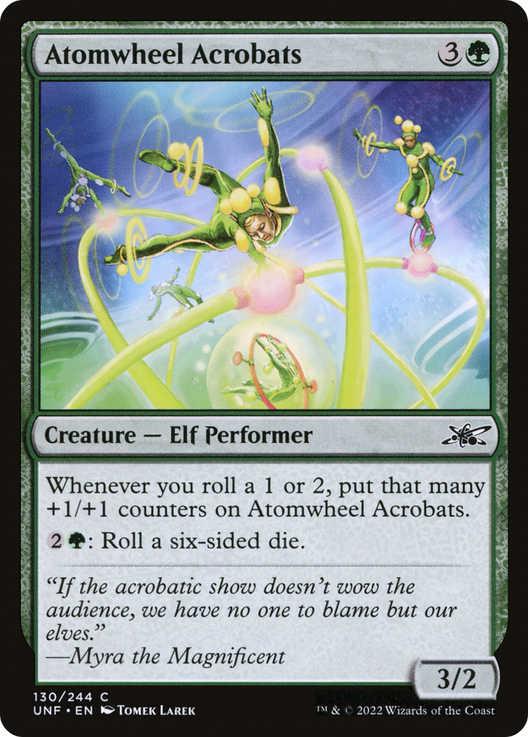 Atomwheel Acrobats (UNF-130) [Unfinity] Foil MTG Single Wizards of the Coast