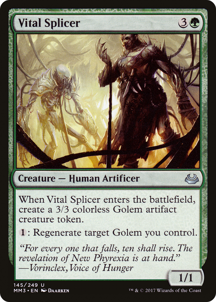 Vital Splicer (MM3-145) [Modern Masters 2017] Foil MTG Single Modern Masters 2017