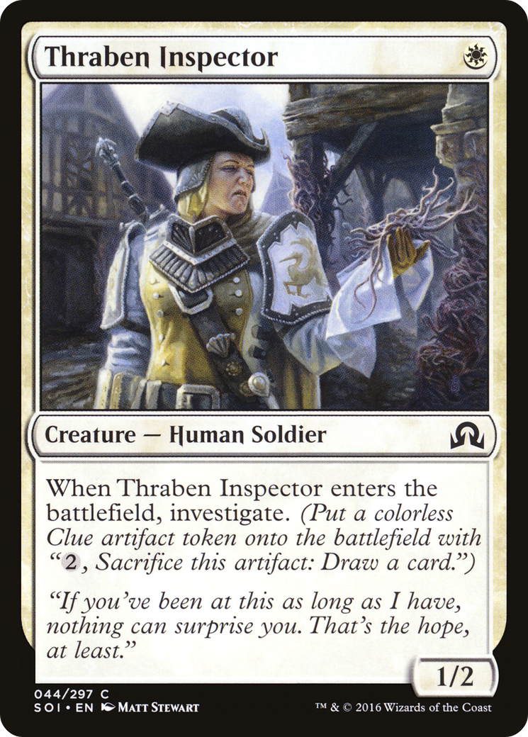 Thraben Inspector (SOI-044) [Shadows over Innistrad] MTG Single Wizards of the Coast