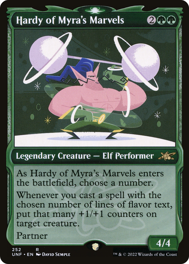 Hardy of Myra's Marvels (UNF-252) [Unfinity] (Showcase) MTG Single Wizards of the Coast