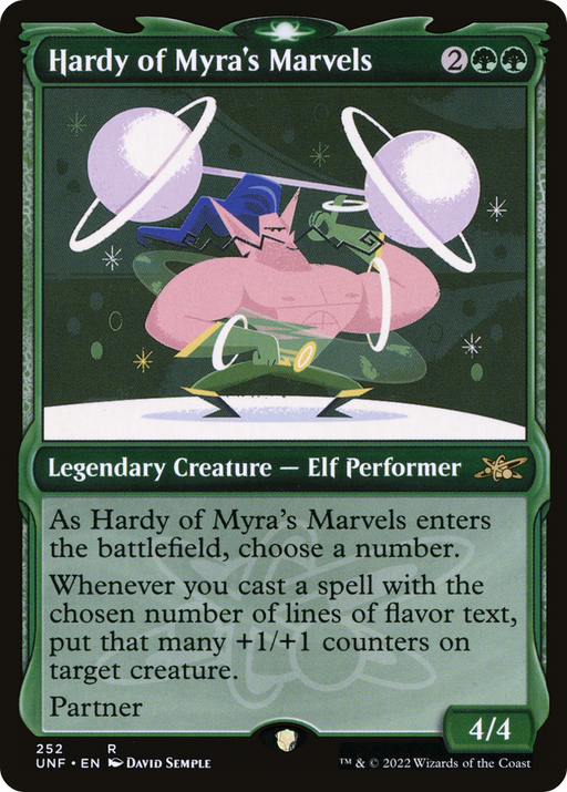 Hardy of Myra's Marvels (UNF-252) [Unfinity] (Showcase) Foil MTG Single Wizards of the Coast