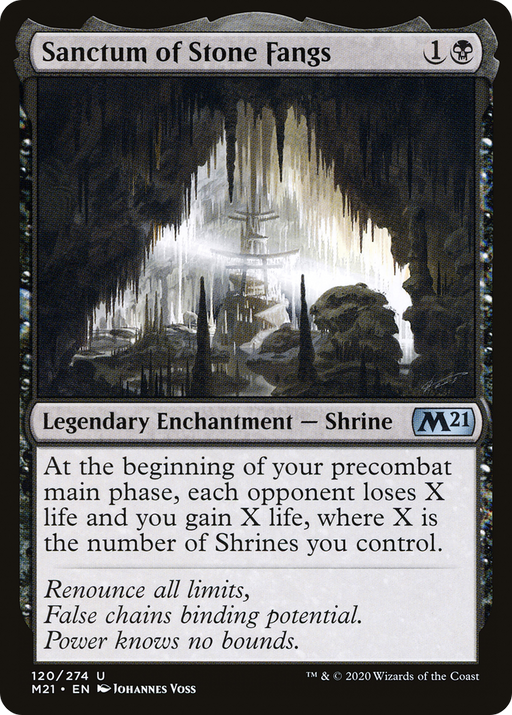 Sanctum of Stone Fangs (M21-120) [Core Set 2021] MTG Single Wizards of the Coast