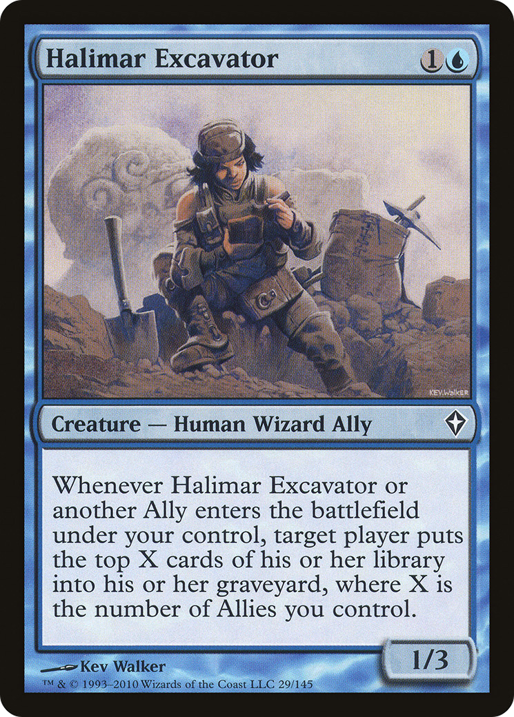 Halimar Excavator (WWK-029) [Worldwake] Foil MTG Single Wizards of the Coast