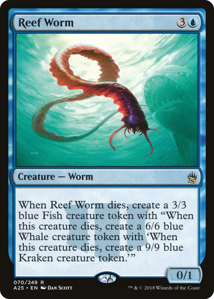 Reef Worm (A25-070) [Masters 25] Foil MTG Single Wizards of the Coast