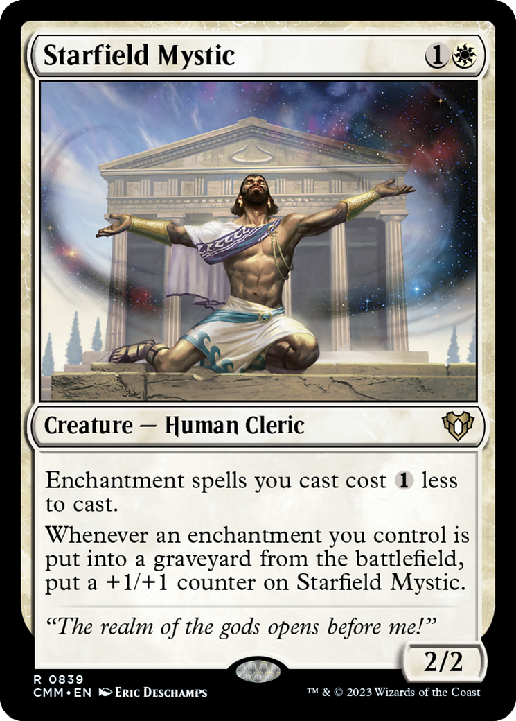 Starfield Mystic (CMM-839) [Commander Masters] MTG Single Wizards of the Coast