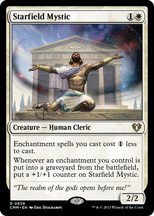 Starfield Mystic (CMM-839) [Commander Masters] MTG Single Wizards of the Coast