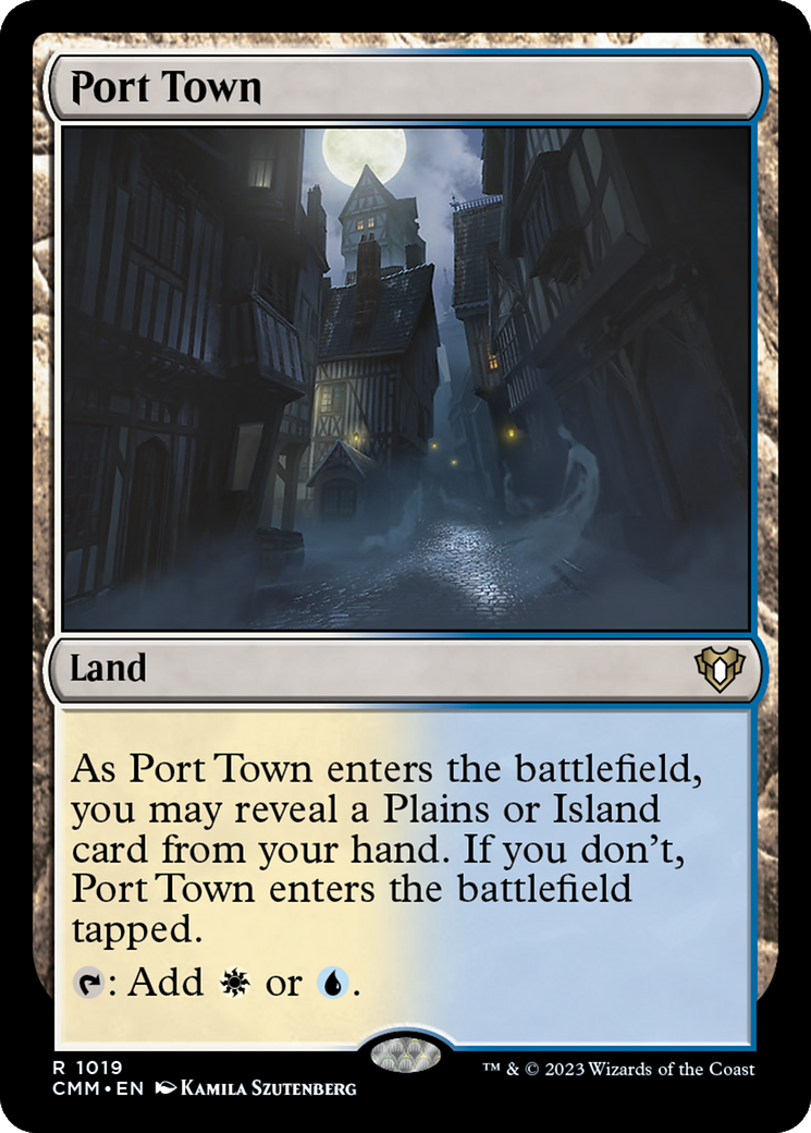 Port Town (CMM-1019) [Commander Masters] MTG Single Wizards of the Coast