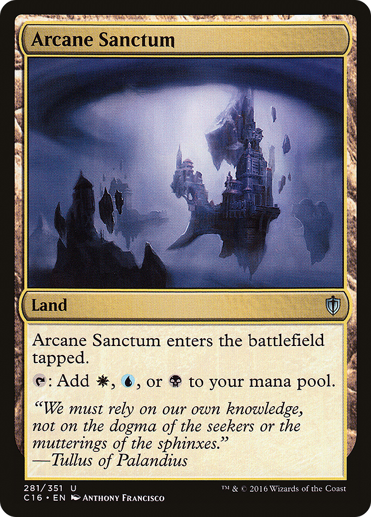 Arcane Sanctum (C16-281) [Commander 2016] MTG Single Wizards of the Coast