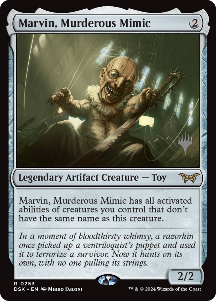 Marvin, Murderous Mimic (PPDSK-253) [Duskmourn: House of Horror Promos] MTG Single Wizards of the Coast