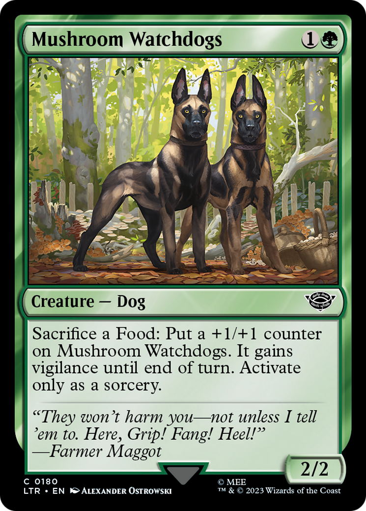 Mushroom Watchdogs (LTR-180) [The Lord of the Rings: Tales of Middle-earth] MTG Single Wizards of the Coast
