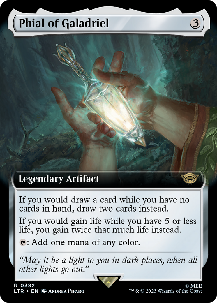 Phial of Galadriel (LTR-382) [The Lord of the Rings: Tales of Middle-earth] (Extended Art) Foil MTG Single Wizards of the Coast