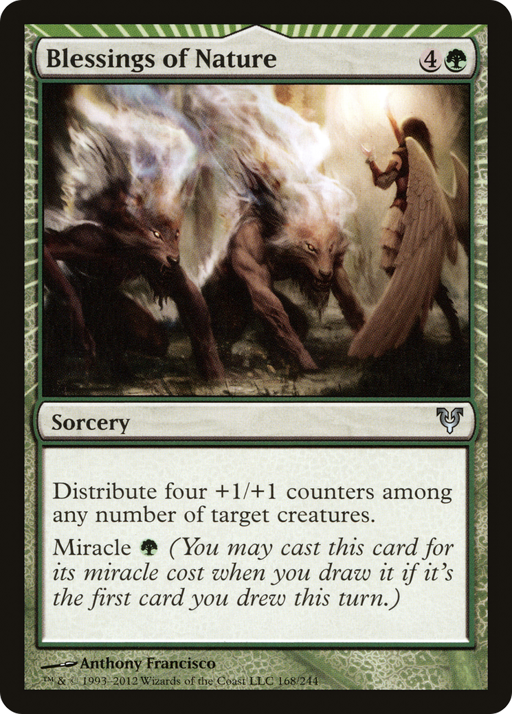 Blessings of Nature (AVR-168) [Avacyn Restored] MTG Single Wizards of the Coast