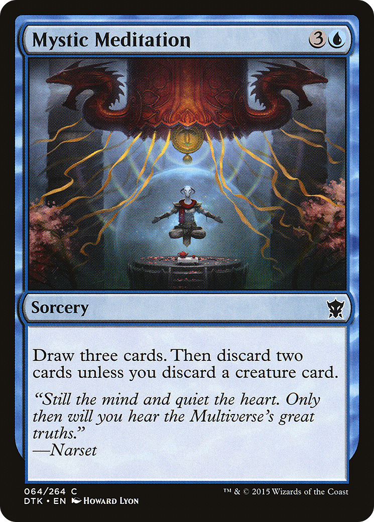 Mystic Meditation (DTK-064) [Dragons of Tarkir] MTG Single Wizards of the Coast
