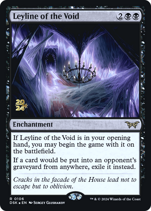 Leyline of the Void (0106) (PRE-106) [Duskmourn: House of Horror Promos] Foil MTG Single Wizards of the Coast