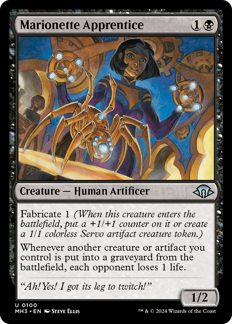 Marionette Apprentice [Modern Horizons 3] MTG Single Magic: The Gathering