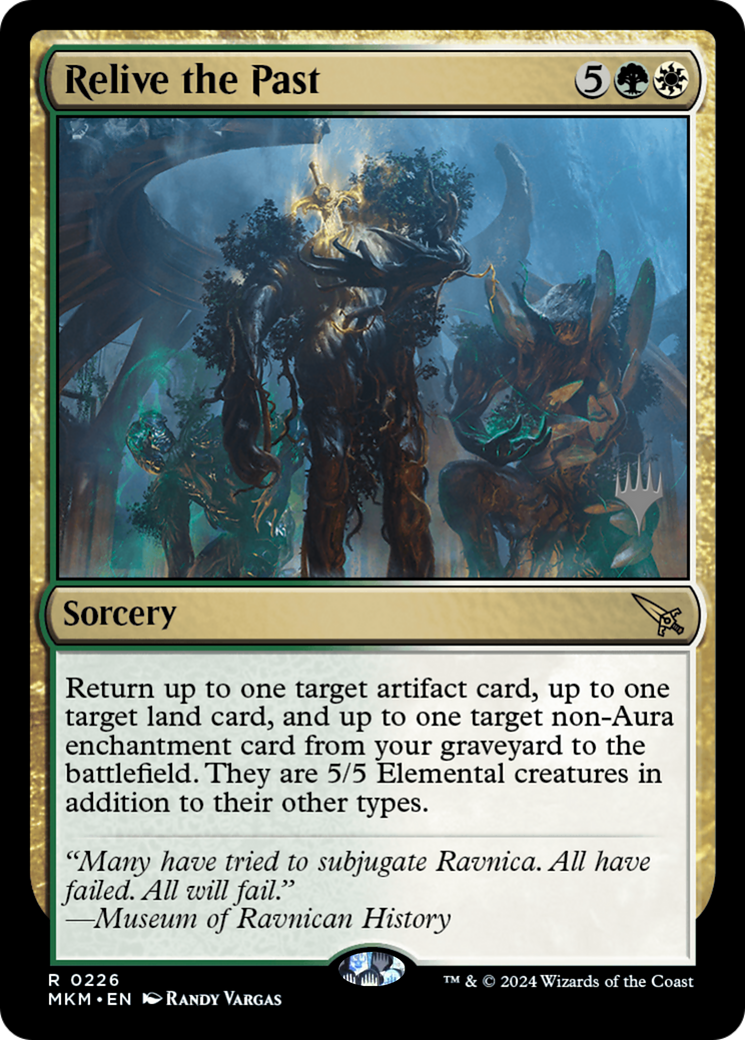 Relive the Past (PPMKM-226) [Murders at Karlov Manor Promos] Foil MTG Single Wizards of the Coast