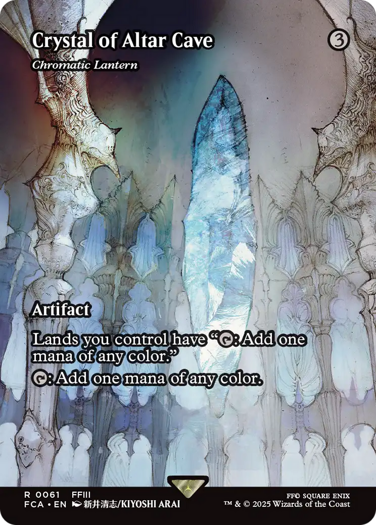 Crystal of Altar Cave - Chromatic Lantern (FCA-061) [FINAL FANTASY: Through the Ages] (Borderless) Foil MTG Single Wizards of the Coast