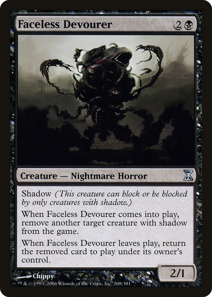 Faceless Devourer (TSP-108) [Time Spiral] Foil MTG Single Wizards of the Coast
