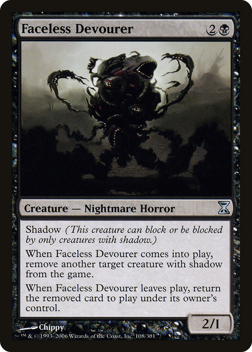 Faceless Devourer (TSP-108) [Time Spiral] MTG Single Wizards of the Coast