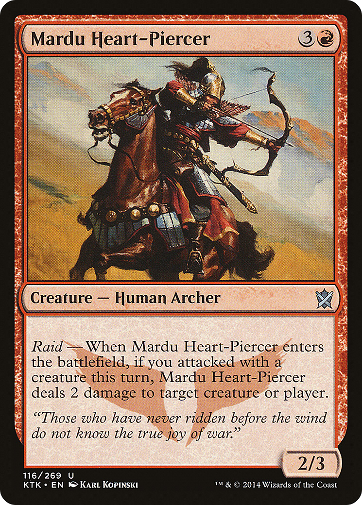 Mardu Heart-Piercer (KTK-116) [Khans of Tarkir] Foil MTG Single Wizards of the Coast