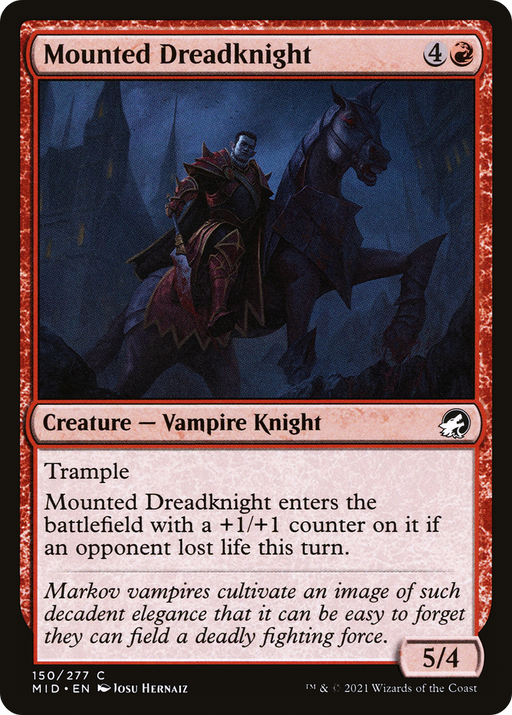 Mounted Dreadknight (MID-150) [Innistrad: Midnight Hunt] MTG Single Wizards of the Coast