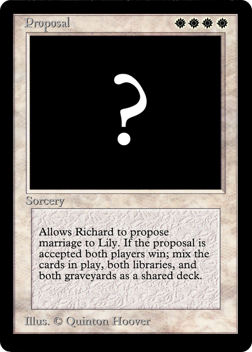 Proposal (SPECIAL-) [Misc] Celebration Cards Foil MTG Single Wizards of the Coast