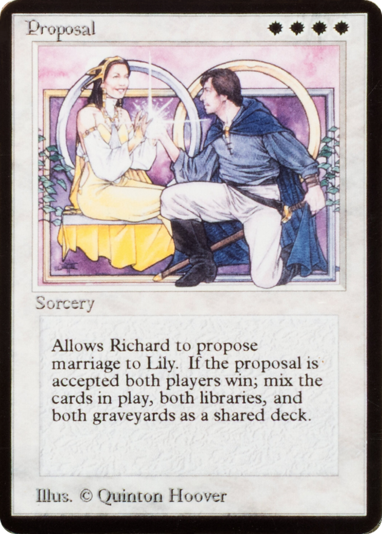 Proposal (SPECIAL-003) [Misc] Celebration Cards MTG Single Wizards of the Coast