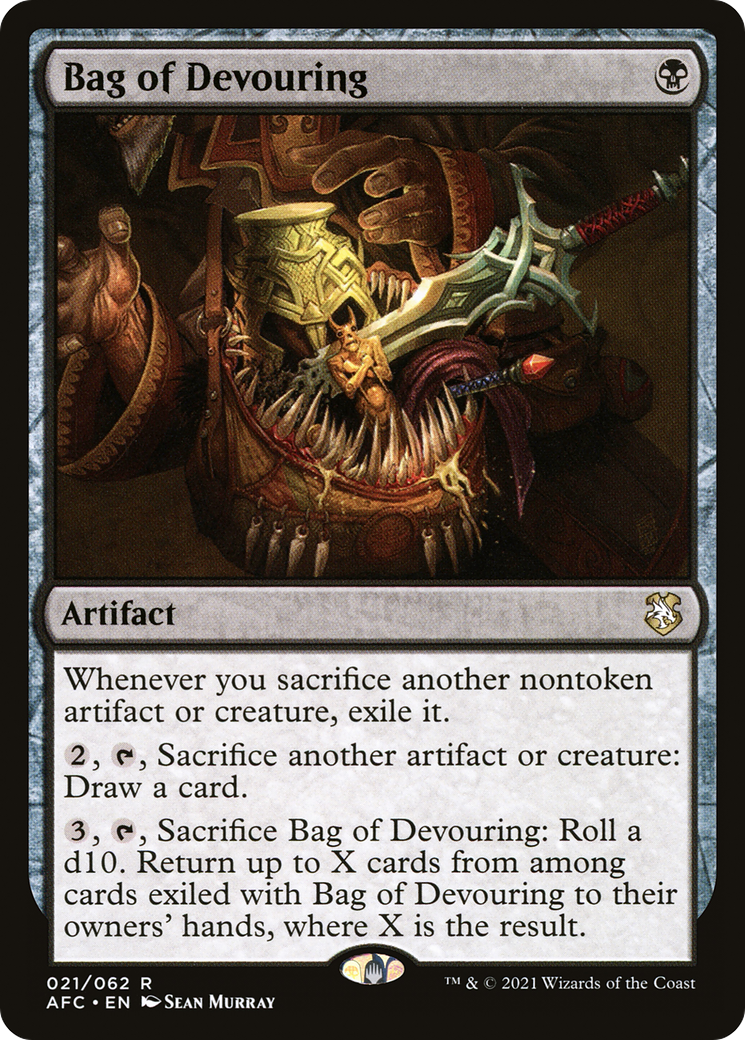 Bag of Devouring (AFC-021) [Forgotten Realms Commander] MTG Single Wizards of the Coast