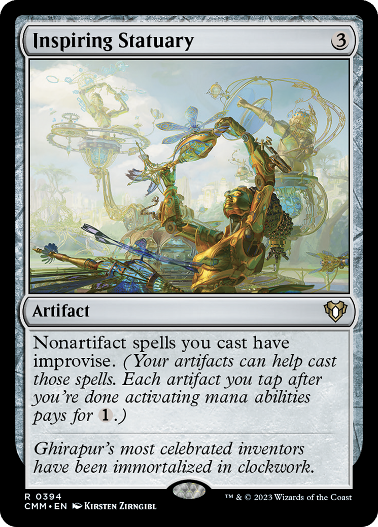 Inspiring Statuary (CMM-394) [Commander Masters] Foil MTG Single Wizards of the Coast