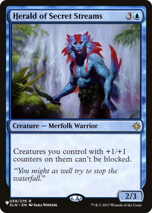 Herald of Secret Streams (LIST-059/279) [Mystery Booster] The List MTG Single Wizards of the Coast